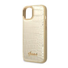 Guess Kroko Kollektion - iPhone 14 Tasche (Gold)