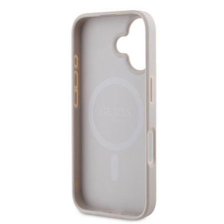 Guess 4G Ring Classic Logo MagSafe - pouzdro pro iPhone 16 Plus (růžové)