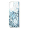 Guess Liquid Glitter 4G Big Logo - pouzdro pro iPhone 13 mini (modré)