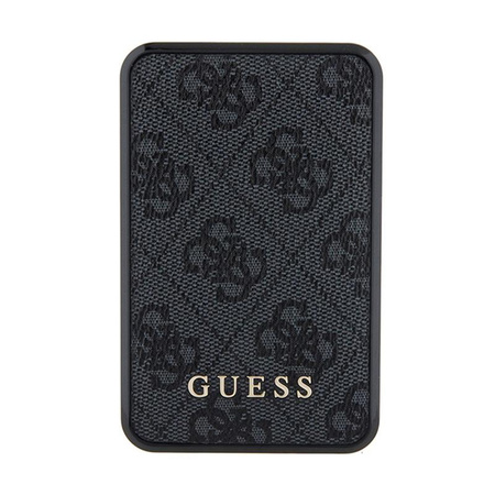 Guess 4G Leder Metall Logo - Power Bank 10000 mAh 18W (schwarz)