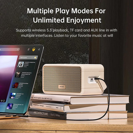 WEKOME Beluga D9 Chiyvh - Wireless Bluetooth Speaker V5.3 (White)