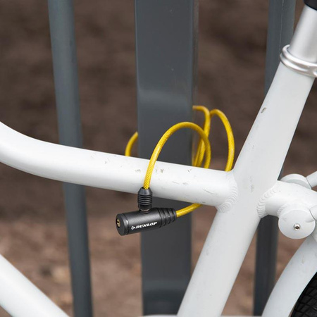 BIKE LOCKING LINE, Yellow for Bicycle, Dunlop, 90cm