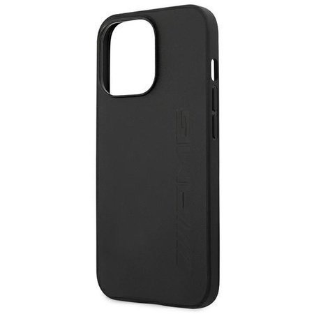 AMG Leather Hot Stamped - Étui pour iPhone 14 Pro (noir)