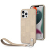 Moshi Altra - Pouzdro s odnímatelnou šňůrkou na iPhone 13 Pro Max (antibakteriální NanoShield™) (béžová Sahara)