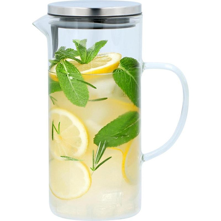 Alpina - Kancsó boroszilikát üvegfedővel 1,3 l