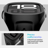 Spigen Liquid Air Pro - Strap with case for Apple Watch 10 46 mm (Matte Black)