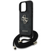 Guess 4G Big Logo Cord Strap Crossbody - Tasche für iPhone 16 Pro Max (schwarz)