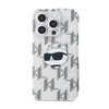 Karl Lagerfeld IML Choupette Kopf & Monogramm - iPhone 15 Pro Tasche (Transparent)