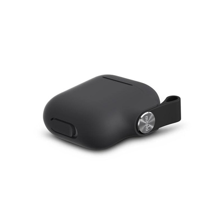 Moshi Pebbo - AirPods case with detachable wrist strap (Shadow Black)