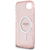 Guess IML Glitter Circle MagSafe - tok iPhone 16e készülékhez (rózsaszín)