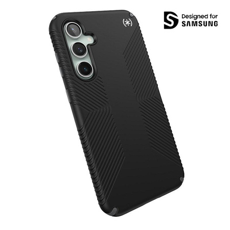 Speck Presidio2 Grip - Custodia per Samsung Galaxy S23 FE (Nero/Nero/Bianco)