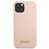 Guess Silikon-Schrift MagSafe - iPhone 13 Tasche (rosa)