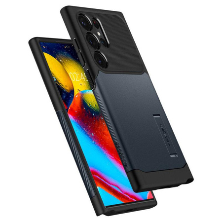 Spigen Slim Armor - Gehäuse für Samsung Galaxy S23 Ultra (Metall Schiefer)