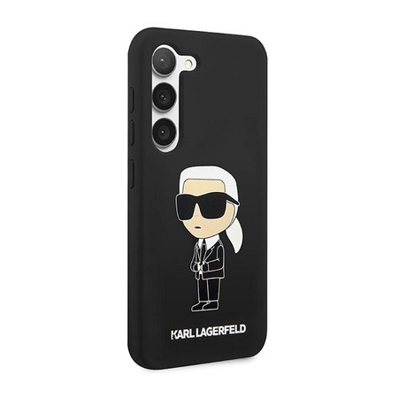 Karl Lagerfeld Silikonové pouzdro NFT Ikonik - Samsung Galaxy S23+ (černé)