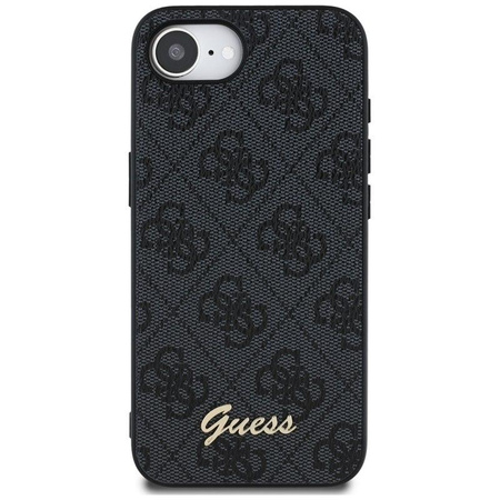 Guess 4G Script Logo MagSafe - Hülle für iPhone 16e (schwarz)