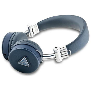 Guess Grained Classic Round Shape - ENC Bluetooth wireless in-ear headphones (blue)