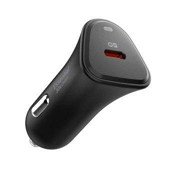 Spigen Essential EV301 - USB-C PD 3.0 PPS 30W nabíječka do auta (černá)
