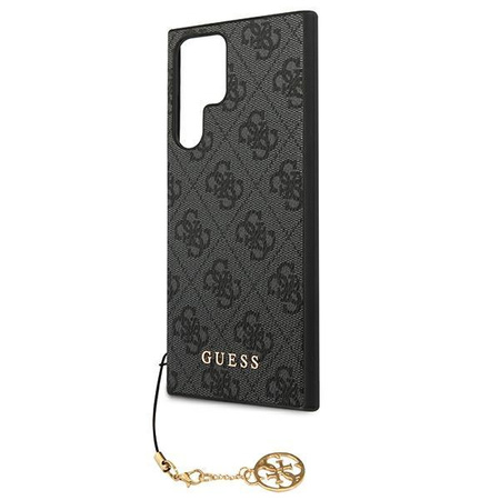 Guess 4G Charms Collection - Étui Samsung Galaxy S22 Ultra (gris)