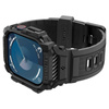 Spigen Rugged Armor Pro - Armband mit Hülle für Apple Watch 10 46 mm (Matt Schwarz)