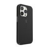 Speck CandyShell Pro + MagSafe - Coque pour iPhone 14 Pro avec revêtement MICROBAN (Noir / Gris ardoise)