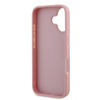 Pouzdro Guess Fixed Glitter Big 4G - iPhone 16 Plus (růžové)