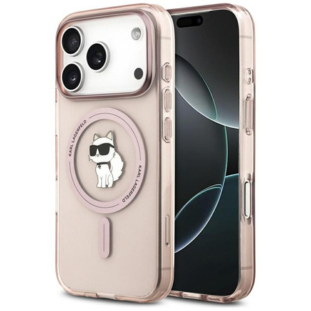 ETUI DO IPHONE 17 PRO do MAGSAFE KARL LAGERFELD ORYGINALNE RÓŻOWE MODNE