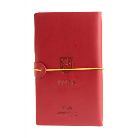 Harry Potter - Carnet de voyage en cuir de Gryffondor 12x19.6 cm (Rouge)