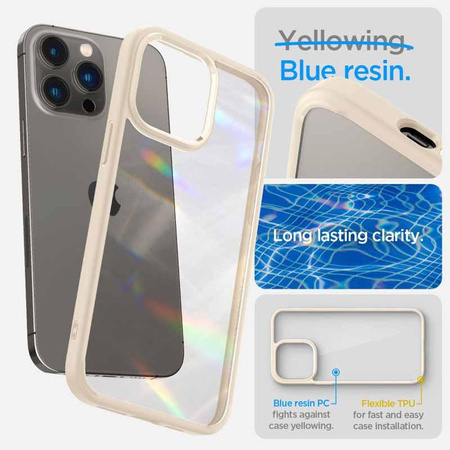 Spigen Ultra Hybrid - Case for iPhone 14 Pro (Beige)