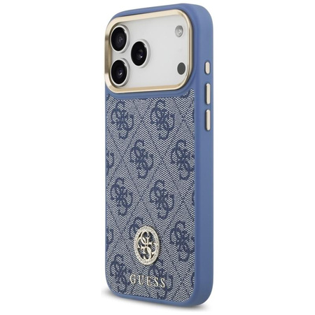 Guess 4G Strass Logo MagSafe - Hülle iPhone 17 Pro Max (Blau)