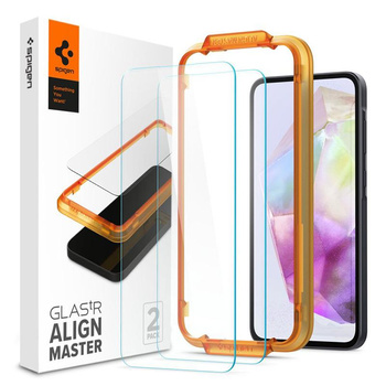 Spigen Alm Glas.TR 2-Pack - Tvrzené sklo pro Samsung Galaxy A35 5G (průhledné)