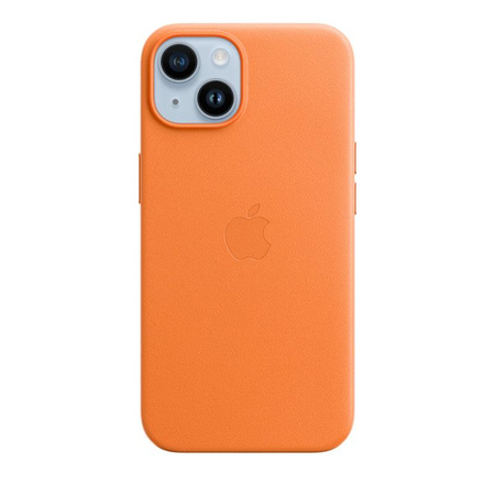 Apple Leather Case - Leather Case with MagSafe for iPhone 14 (orange)