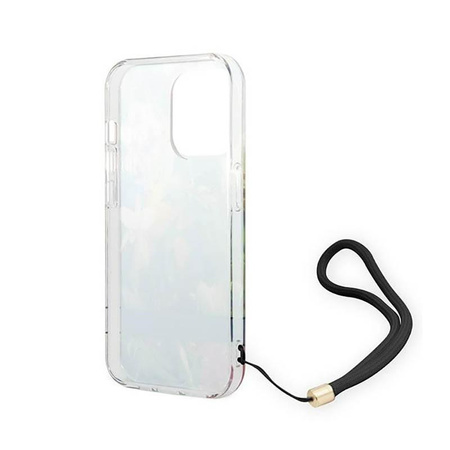 Guess Flower Cord - Hülle für iPhone 14 Pro Max (Blau)