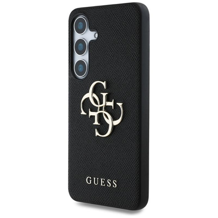 Guess Grained Big 4G Logo Small Classic Logo - Pouzdro pro Samsung Galaxy S25 (černé)