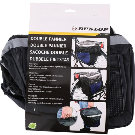 Dunlop - Sacoche pour vélo / sacoche large 26 l (Noir et bleu)