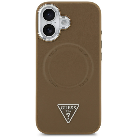 Guess Triangle Logo MagSafe - Case iPhone 17 (Brown)