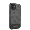 Collection 4G Bottom Stripe de Guess - Coque pour iPhone 11 (gris)