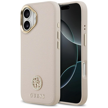 ETUI DO IPHONE 17 do MAGSAFE GUESS ORYGINALNE RÓŻOWE ELEGANCKIE MODNE CASE