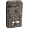 Guess Peněženka Cardslot Stand MagSafe 4G Classic Logo - Magnetická peněženka s funkcí stojánku (hnědá)