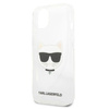 Karl Lagerfeld Choupette Head - iPhone 13 Mini Tasche (Transparent)