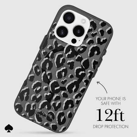 Kate Spade New York Protective MagSafe - Case for iPhone 16 Pro (City Leopard)