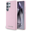 Karl Lagerfeld Saffiano Logo métal allongé MagSafe - étui pour Samsung Galaxy S25 Ultra (rose)