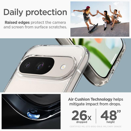 Spigen Ultra Hybrid - Gehäuse für Google Pixel 9 / 9 Pro (Kristallklar)