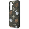Guess 4G Printed Colored Peony Pattern MagSafe - Etui do Samsung Galaxy S25 (brązowy)