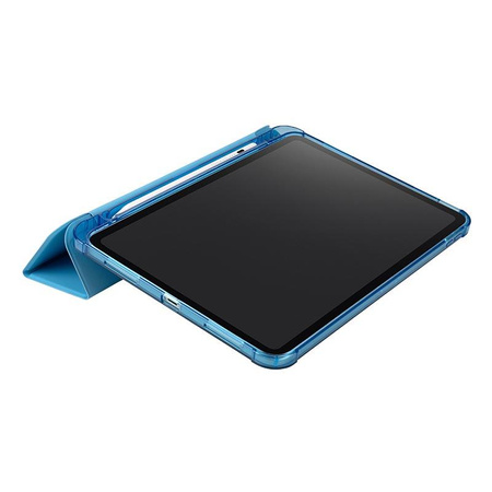 Tucano Satin Case - Tasche für iPad 11" (2025) / iPad 10.9" (2022) mit Magnet & Standfuß mit Apple Pencil Halter (blau)