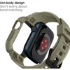 Spigen Rugged Armor Pro - Bracelet avec étui pour Apple Watch 44/45 mm (Vintage Khaki)