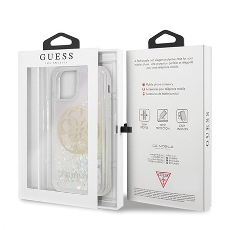 Guess Gradient Liquid Glitter Circle Logo - iPhone 11 Case