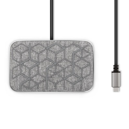Moshi Symbus Q - Hub USB-C + chargeur sans fil à induction Qi pour iPhone et Android (Gris)