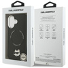 ETUI DO IPHONE 17 do MAGSAFE KARL LAGERFELD ORYGINALNE CZARNE SKÓRZANE CASE