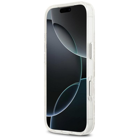 Karl Lagerfeld IML Glitter Karl & Choupette Heads Logo MagSafe - Case for iPhone 17 Pro (gray)