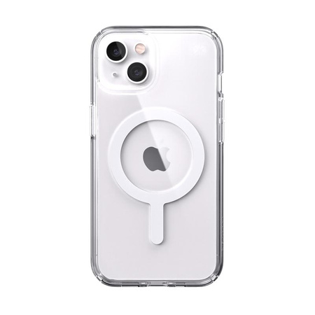Speck Presidio Perfect-Clear + MagSafe - Étui pour iPhone 13 avec revêtement MICROBAN (transparent)